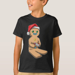 Gingerbread man Christmas Gamer T-Shirt