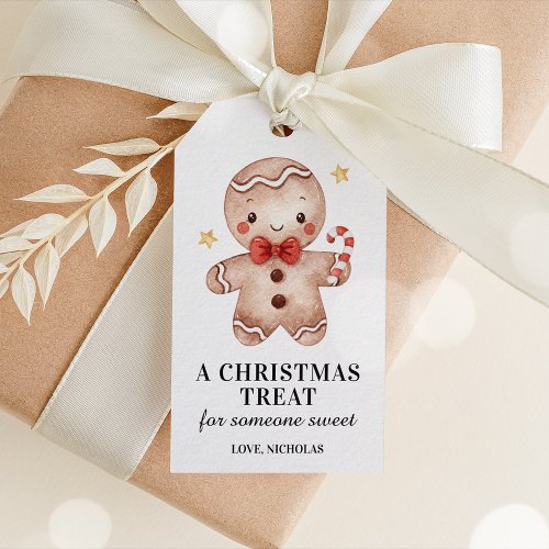 Gingerbread Man Christmas Gift Tag