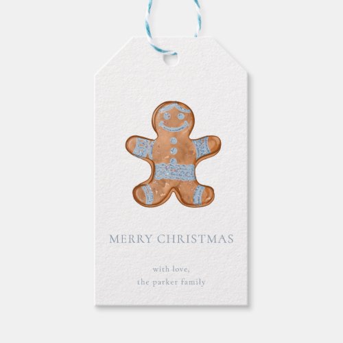 Gingerbread Man Christmas Gift Tags