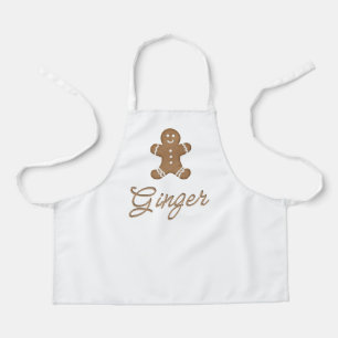 Gingerbread Man Christmas Holiday Cookie Baking Apron