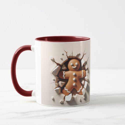 Gingerbread Man Christmas Mug