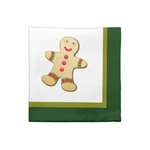 Gingerbread Man Christmas Napkins