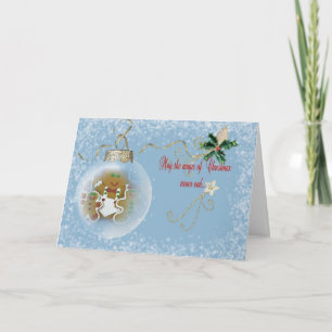 Gingerbread Man Christmas Ornament Holiday Card