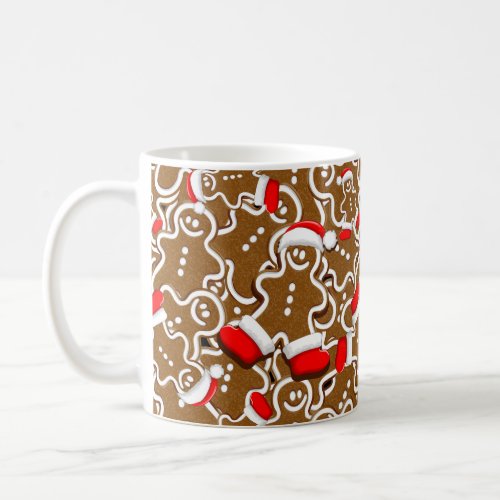Gingerbread Man Christmas Santa Claus Coffee Mug