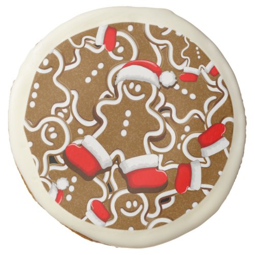 Gingerbread Man Christmas Santa Claus Sugar Cookie