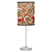 Gingerbread Man Christmas Santa Claus Table Lamp (Left)