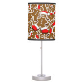 Gingerbread Man Christmas Santa Claus Table Lamp (Front)