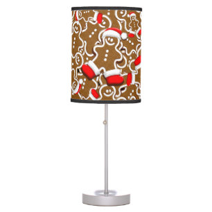 Gingerbread Man Christmas Santa Claus Table Lamp