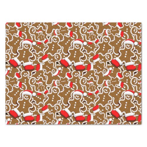 Gingerbread Man Christmas Santa Claus Tissue Paper