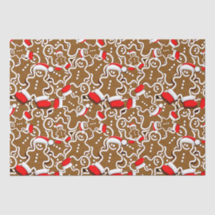 Gingerbread Man Christmas Santa Claus Tissue Paper