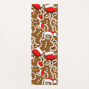 Gingerbread Man Christmas Santa Claus Yoga Mat