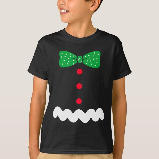 Gingerbread Man Christmas  T-Shirt (Front)