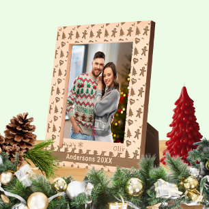 Gingerbread Man, Christmas Tree, Hearts, Name 8x10 Engraved Frames