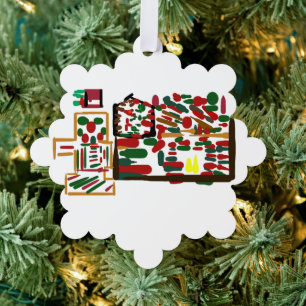 Gingerbread Man Christmassy Ornament Card