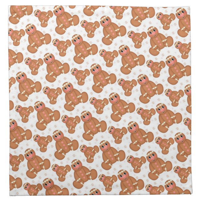 Gingerbread Man Cloth Napkin (Front)