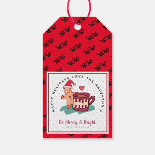 Gingerbread Man Cookie Christmas Folk Art Gifts Gift Tags