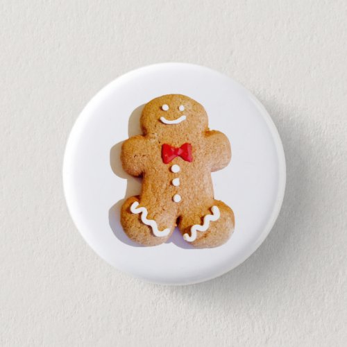 Gingerbread Man Cookie Christmas Holiday 4Marie Button