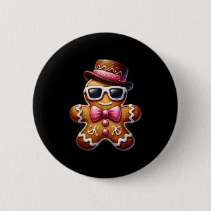 Gingerbread Man Cookie Christmas Nk Coquette Xmas Button