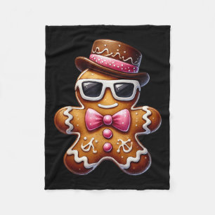 Gingerbread Man Cookie Christmas Nk Coquette Xmas Fleece Blanket