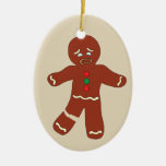 Gingerbread Man Cookie Funny Christmas Ornament