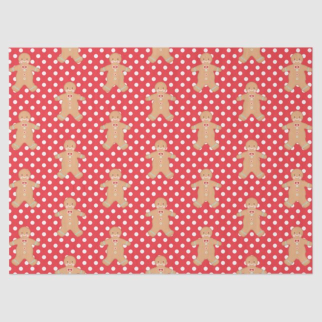 Gingerbread Man Cookie  Tissue Paper (Front)