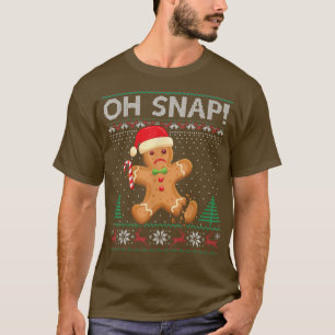 Gingerbread Man Cookie Ugly Sweater Oh Snap Christ