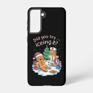 Gingerbread Man Cookie Ugly Sweater Oh Snap Xmas Samsung Galaxy S21 Case