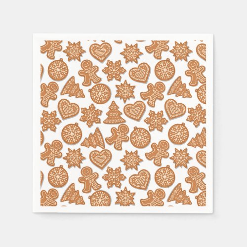 Christmas Party Supplies 18 Gingerbread Man Cookies Cute Christmas Napkins