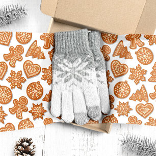 Gingerbread Man Cookies Cute Christmas Tissue Paper