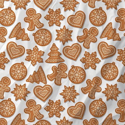 Gingerbread Man Cookies Cute Christmas Tissue Paper