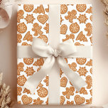 Gingerbread Man Cookies Cute Christmas Wrapping Paper<br><div class="desc">Gingerbread Man Cookies Cute Christmas Wrapping Paper. This fun holiday baking pattern is perfect for xmas.</div>