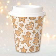 Gingerbread Man Cookies Neutral Christmas Beige