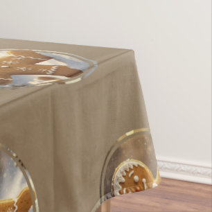 Gingerbread Man Cookies Whimsical Christmas Tablecloth