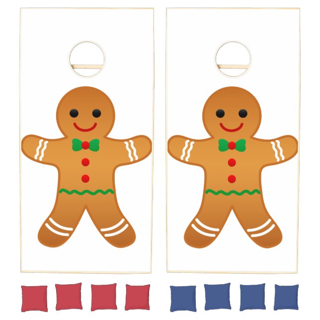 Gingerbread Man Cornhole Set (Set)