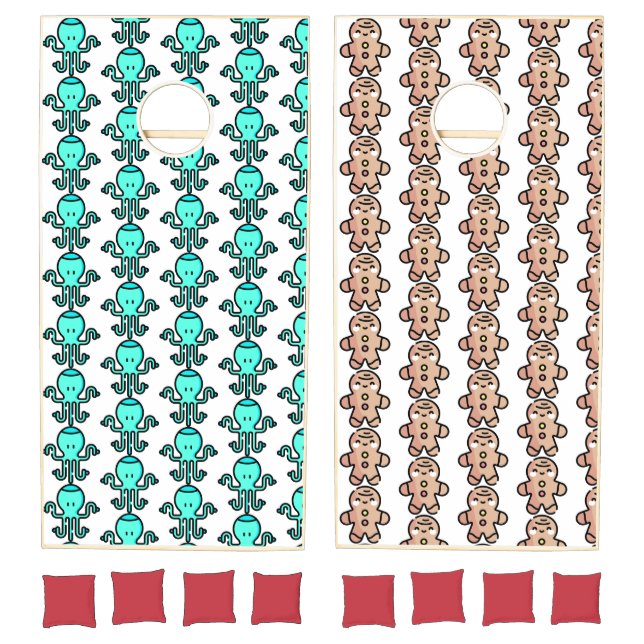 gingerbread man cornhole set (Set)