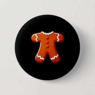 Gingerbread Man Costume Adult Kids Men Women Cooki Button