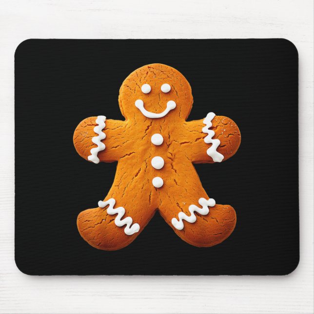 Gingerbread Man Costume Funny Halloween Christmas  Mouse Pad (Front)