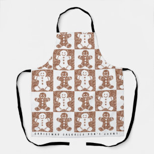 Gingerbread Man Custom Text Apron