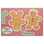 Gingerbread Man Cut and Sew Plushie Kit Fabric