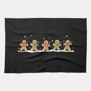 Gingerbread Man Cute Christmas Holiday Baker  Kitchen Towel