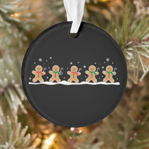 Gingerbread Man Cute Christmas Holiday Baker Ornament