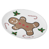 Gingerbread man dinner plate (Right Side)