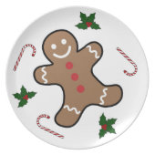 Gingerbread man dinner plate (Front)