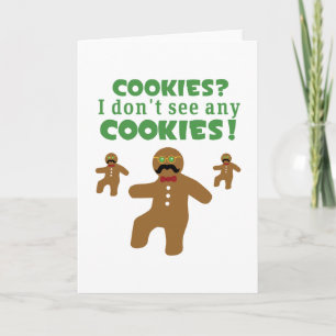 Gingerbread Man Disguise Holiday Card