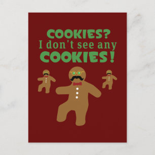 Gingerbread Man Disguise Postcard