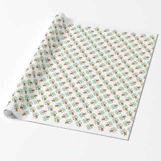 Gingerbread Man Disguise Wrapping Paper