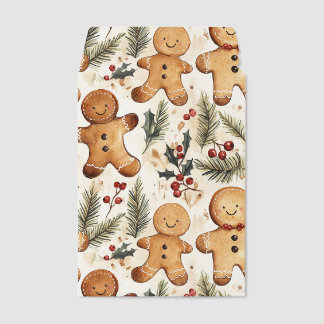 Gingerbread Man Envelope Mailers