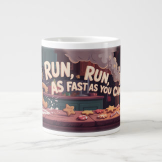 Gingerbread Man Escape Giant Coffee Mug