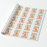 Gingerbread Man Cookies Wrapping Paper