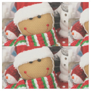 Gingerbread man fabric